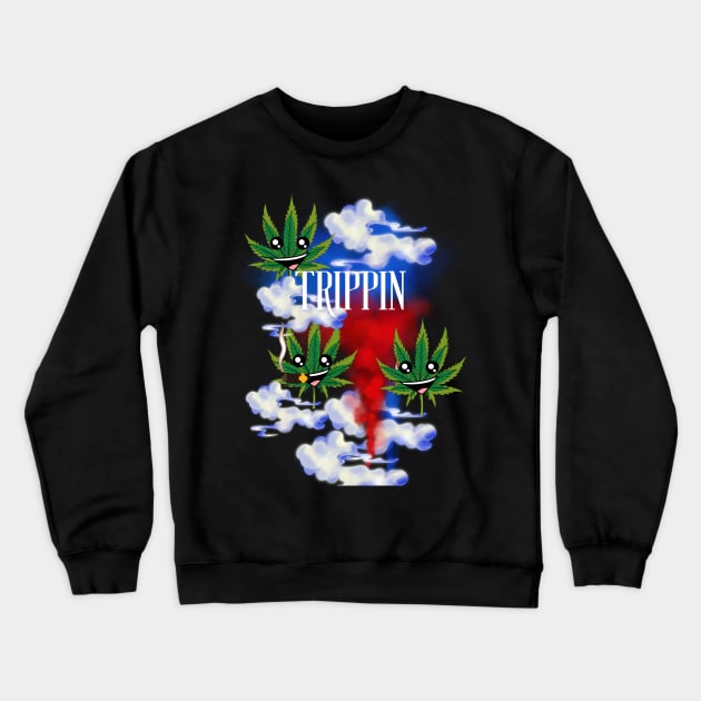 weed Crewneck Sweatshirt by LadiesGoldenSpiral